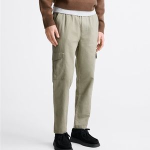 Zara Green Cargo Joggers
